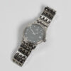Ladies Omega de Ville Prestige Ref. 566.1050. Automatic movement. Steel case and black dial. Integrated original bracelet.