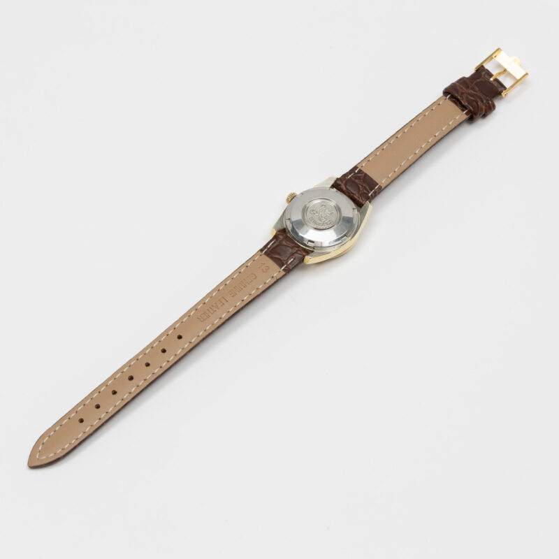 Ladies Omega Seamaster Cosmic from 1969 Ref. 566.013. Gold cap and sparkle dial. Automatic movement.