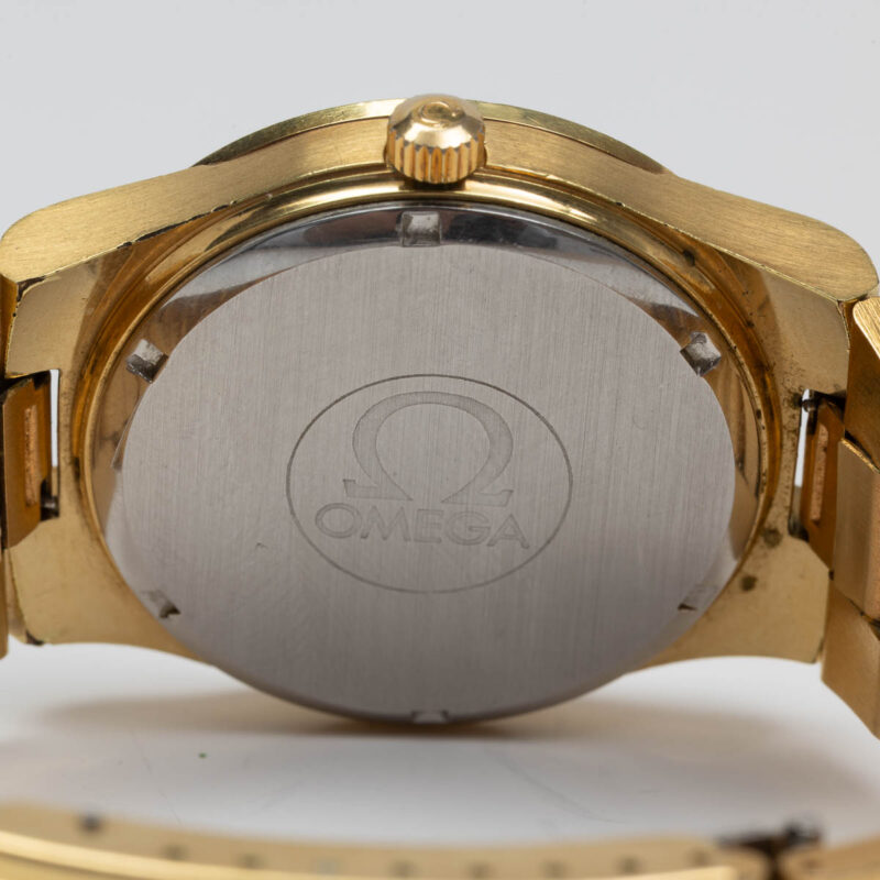 Omega Genève from 1972 Ref. 136.0103. Manual movement Gold plated. Original bracelet.