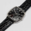 Omega Genève from 1970 Ref. 131.0042. Manual movement. Steel case and black dial.
