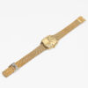 Omega Genève from 1972 Ref. 132.0052. Manual movement. Gold plated square watch. Original mesh bracelet.