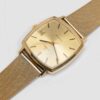 Omega Genève from 1972 Ref. 132.0052. Manual movement. Gold plated square watch. Original mesh bracelet.