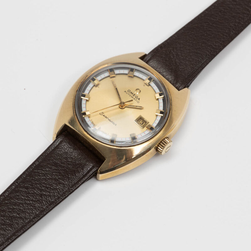 Ladies Omega Seamaster from 1970 Ref. 566 0039. Automatic movement. Goldcap.