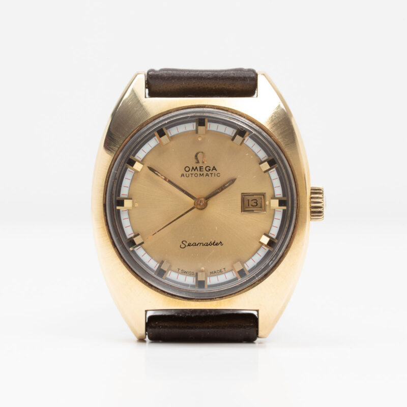 Ladies Omega Seamaster from 1970 Ref. 566 0039. Automatic movement. Goldcap.