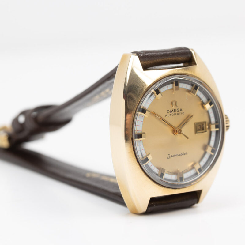 Ladies Omega Seamaster from 1970 Ref. 566 0039. Automatic movement. Goldcap.