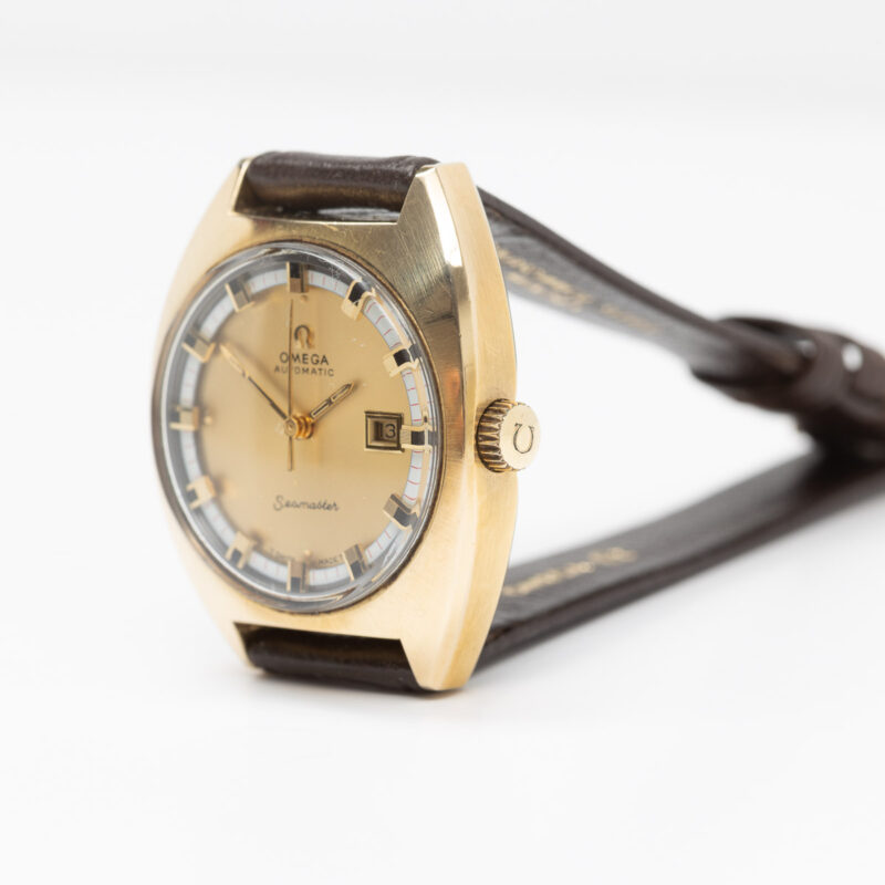 Ladies Omega Seamaster from 1970 Ref. 566 0039. Automatic movement. Goldcap.