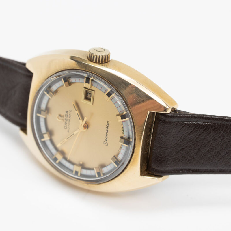 Ladies Omega Seamaster from 1970 Ref. 566 0039. Automatic movement. Goldcap.