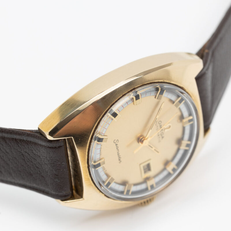 Ladies Omega Seamaster from 1970 Ref. 566 0039. Automatic movement. Goldcap.