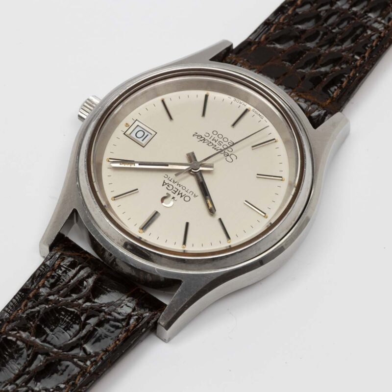 1972 Omega Seamaster Cosmic 2000 date. Automatic movment. Steel case and white dial.
