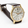 Omega Genève day/date from 1972 Ref. 166.0117. Automatic movement. Gold plated case. White dial.