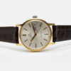 Omega Genève day/date from 1972 Ref. 166.0117. Automatic movement. Gold plated case. White dial.
