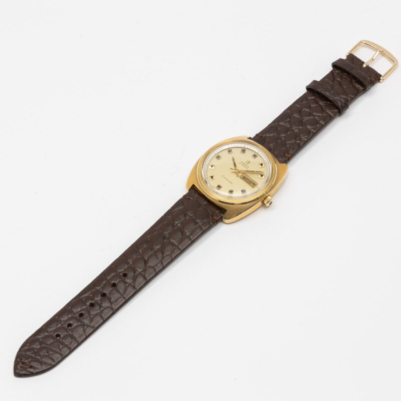Goldcap Omega Seamaster day/date from 1970 Ref. 166.064. Automatic movement.