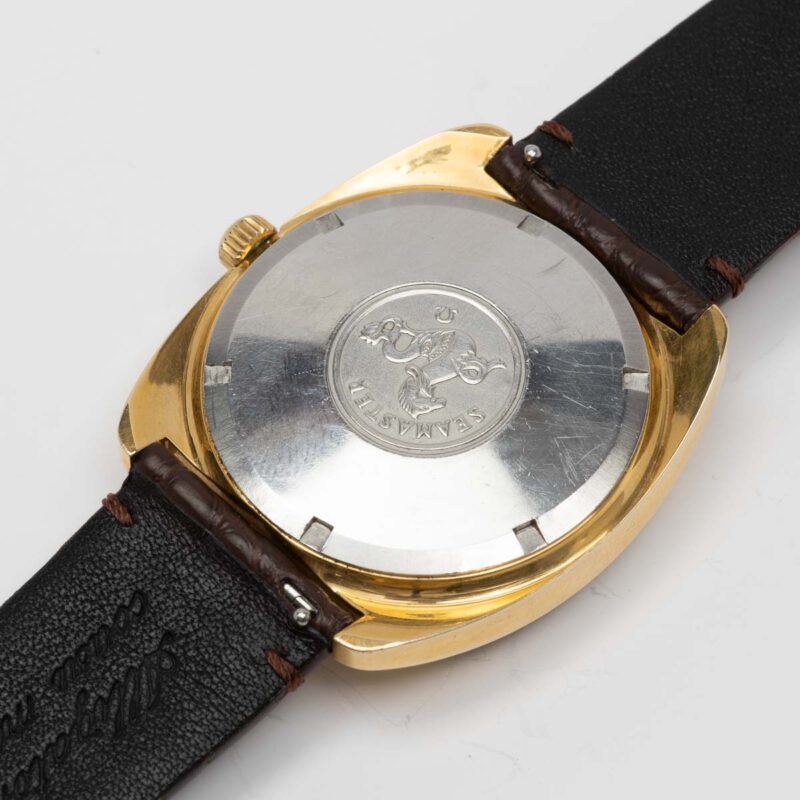 Goldcap Omega Seamaster day/date from 1970 Ref. 166.064. Automatic movement.