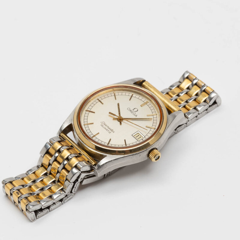 Omega Seamaster from 1979 Ref. 169.0190. Quartz movment. Bicolour case and bracelet.