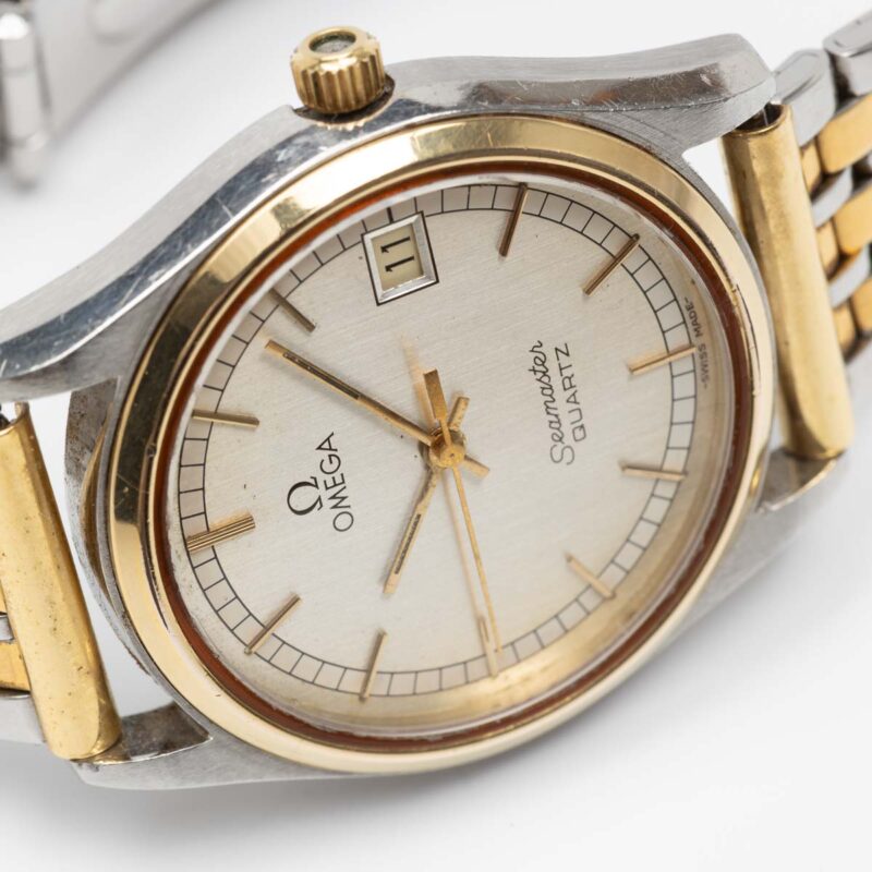 Omega Seamaster from 1979 Ref. 169.0190. Quartz movment. Bicolour case and bracelet.