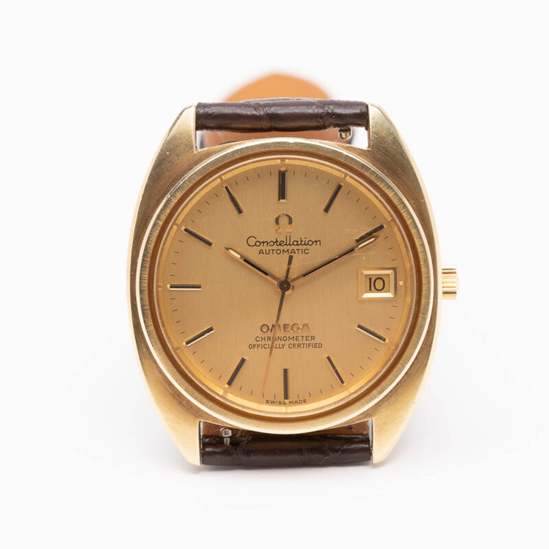 Omega Constellation C-shape goldcap. Automatic movment.
