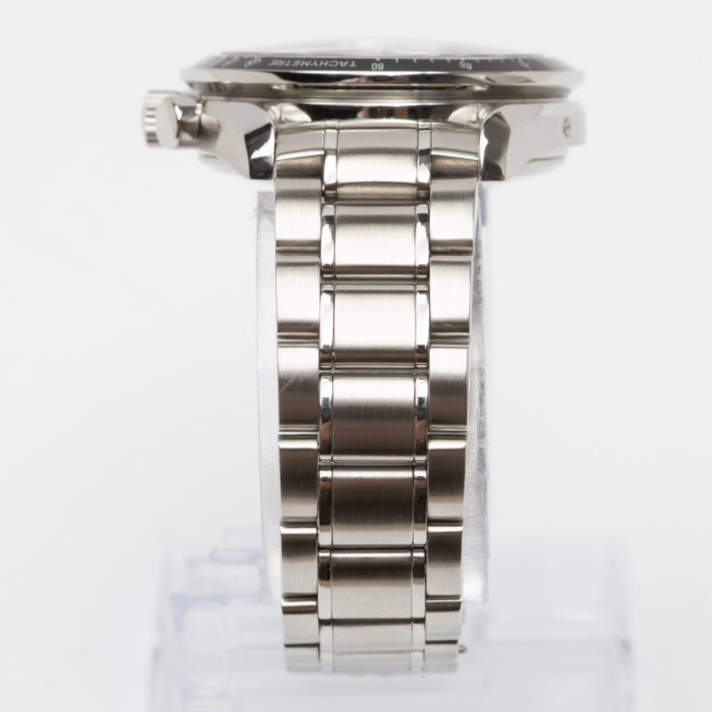 Omega Speedmaster triple calendar Ref. 3520.50. Automatic movement. Back dial and black bezel.