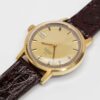 Vintage gold plated Omega date Ref. 166.0098. Automatic movement. Dial with ring.