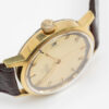 Vintage gold plated Omega date Ref. 166.0098. Automatic movement. Dial with ring.