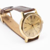 Gold plated Omega Genève Ref. 136.0098. Manual movement.