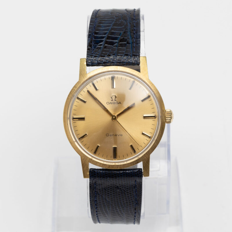 Gold plated Omega Genève from 1970 Ref. 135.070. Manual movment.