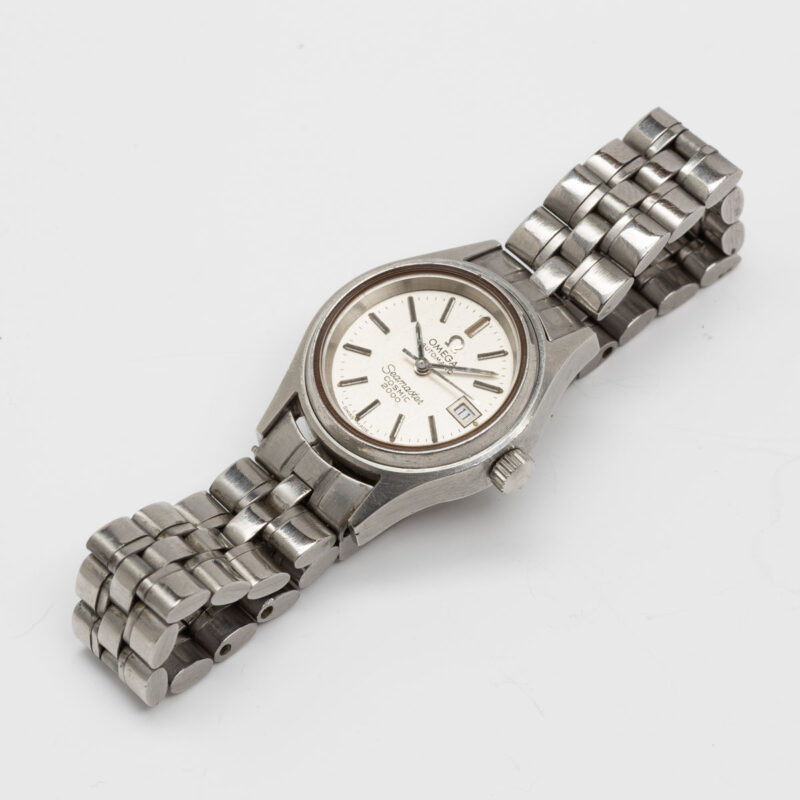 Ladies Omega Seamaster Cosmic 2000 Ref. 566.053. Automatic movement.and Steel case and white dial.