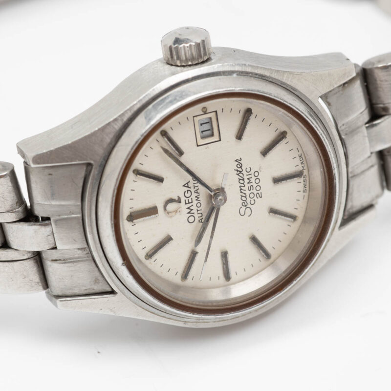 Ladies Omega Seamaster Cosmic 2000 Ref. 566.053. Automatic movement.and Steel case and white dial.
