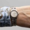 Ladies Omega Seamaster Cosmic 2000 Ref. 566.053. Automatic movement.and Steel case and white dial.