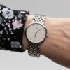 Omega de Ville from 1990s. Quartz movement. Original integrated bracelet.