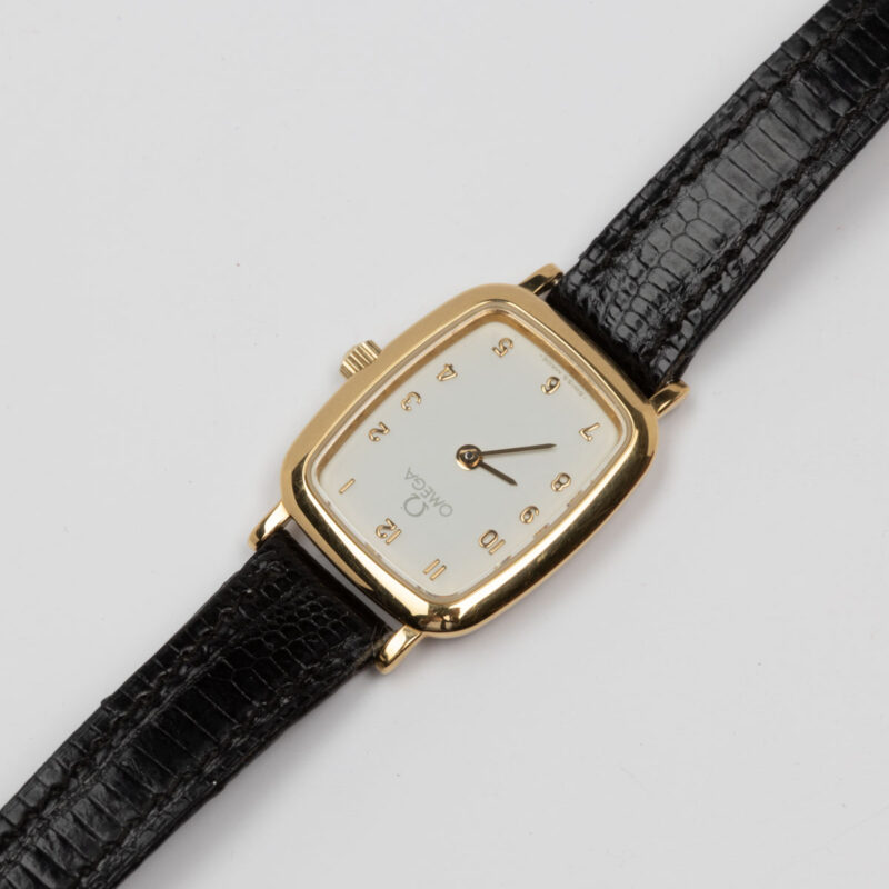 1986 Omega quartz Ref. 595 0099.2 Cal. E03.001. 20 mic gold-plated watch