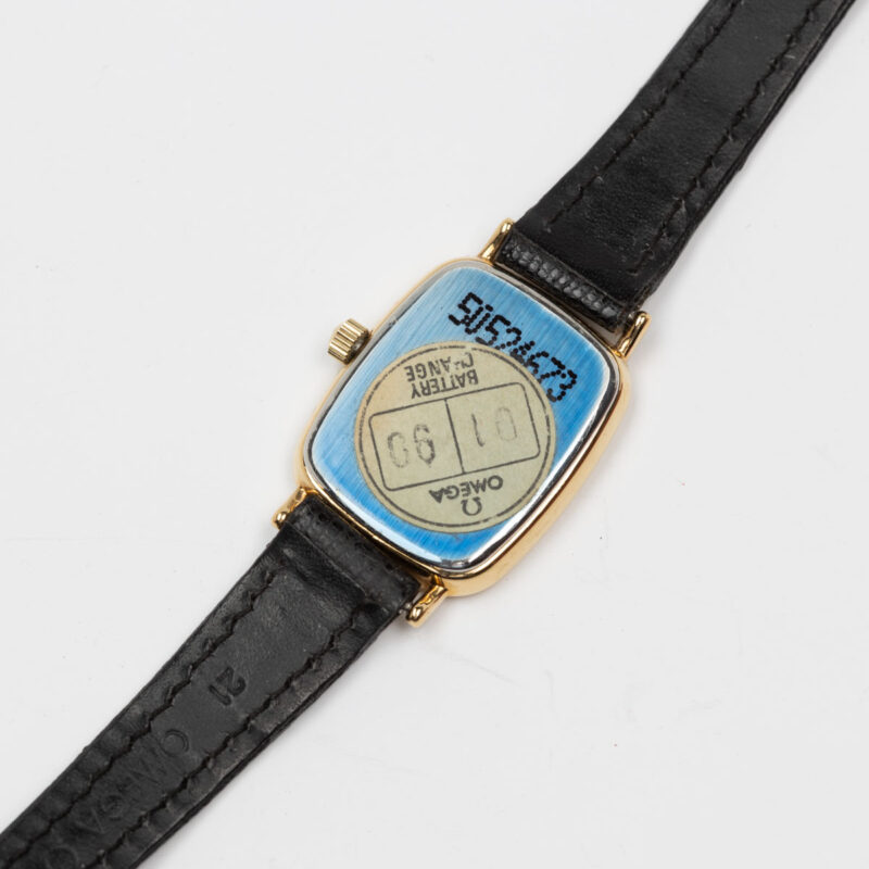 1986 Omega quartz Ref. 595 0099.2 Cal. E03.001. 20 mic gold-plated watch