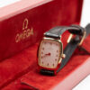 1986 Omega quartz Ref. 595 0099.2 Cal. E03.001. 20 mic gold-plated watch