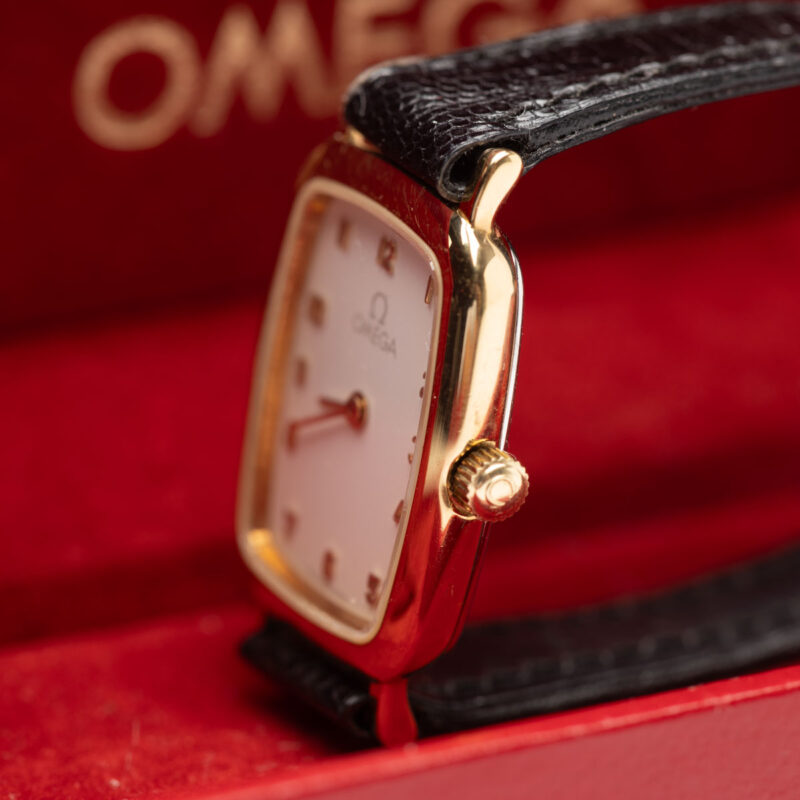 1986 Omega quartz Ref. 595 0099.2 Cal. E03.001. 20 mic gold-plated watch