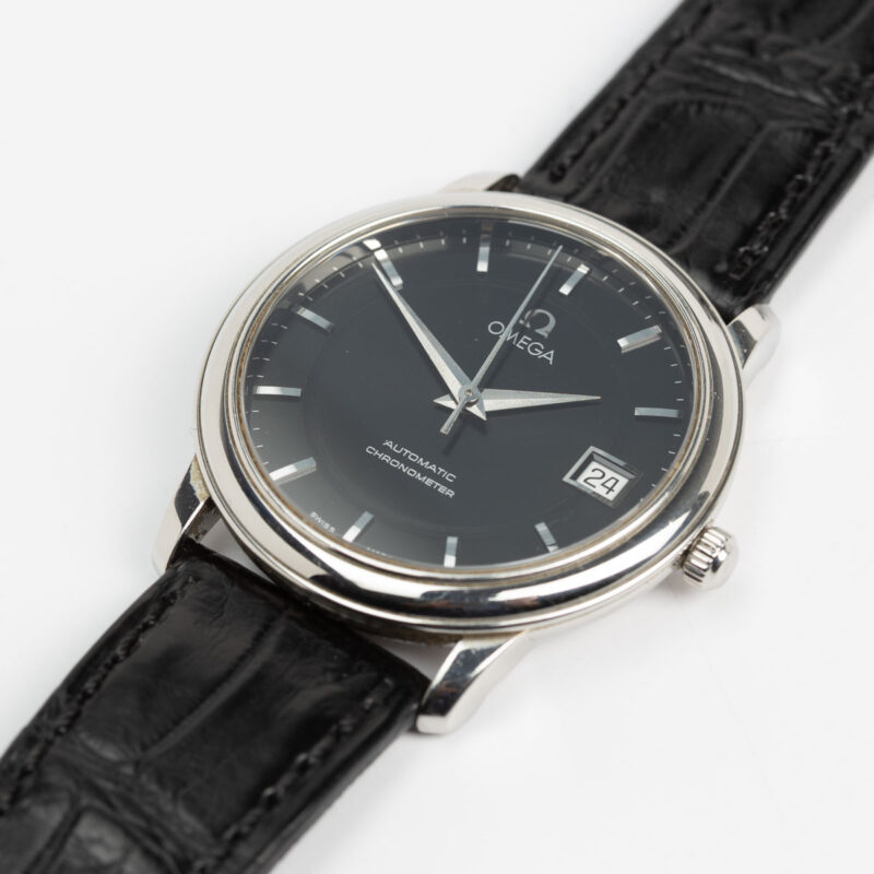 2000s Omega de Ville Chronometer date Cal. 1109 Ref. 168.1050. Automatic. Black dial.