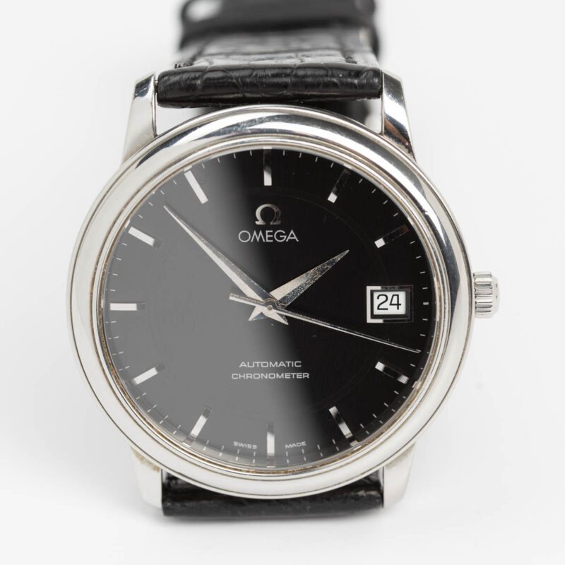 2000s Omega de Ville Chronometer date Cal. 1109 Ref. 168.1050. Automatic. Black dial.
