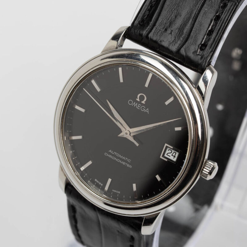 2000s Omega de Ville Chronometer date Cal. 1109 Ref. 168.1050. Automatic. Black dial.