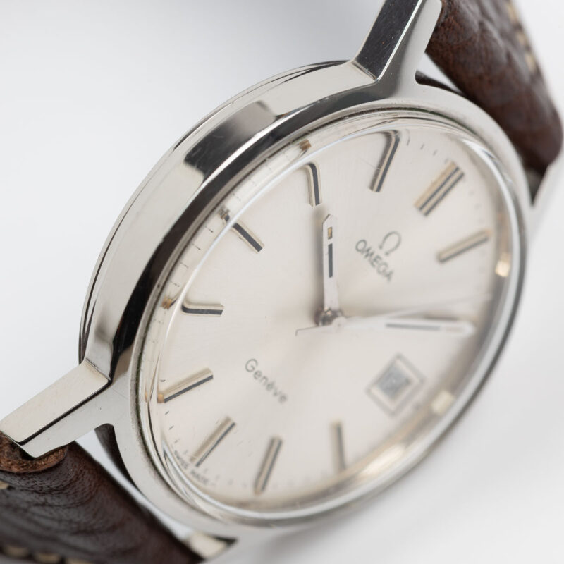 1972 Omega Genève date Cal. 1030 Ref. 136.0099. Manual movement, steel case.