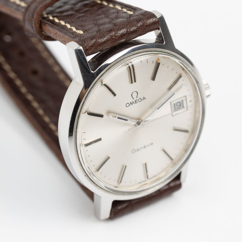1972 Omega Genève date Cal. 1030 Ref. 136.0099. Manual movement, steel case.