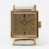 Ladies Omega Genève Cal. 485 Ref. 511.321. From 1970. Manual movement. Square gold plated watch.