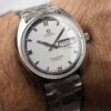 Omega Seamaster Cosmic day/date Cal. 752-1 Ref. 166.036. From 1968. Automatic movement. Dial with blue ring. Steel case.