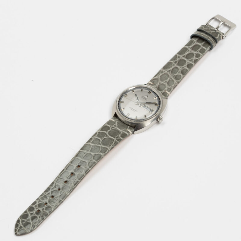 Omega Seamaster Cosmic day/date Cal. 752-1 Ref. 166.036. From 1968. Automatic movement. Dial with blue ring. Steel case.