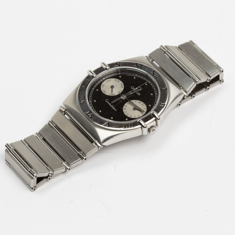 Omega Constellation Manhattan day/date Cal. 1444 Ref. 396.1070/1080. From 1991. Quartz movment. Black dial.