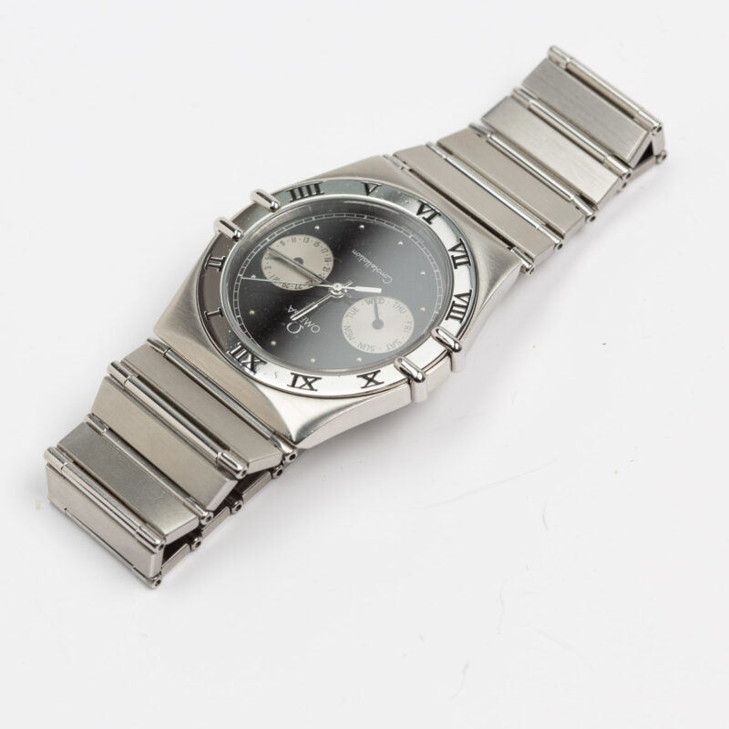 Omega Constellation Manhattan day/date Cal. 1444 Ref. 396.1070/1080. From 1991. Quartz movment. Black dial.