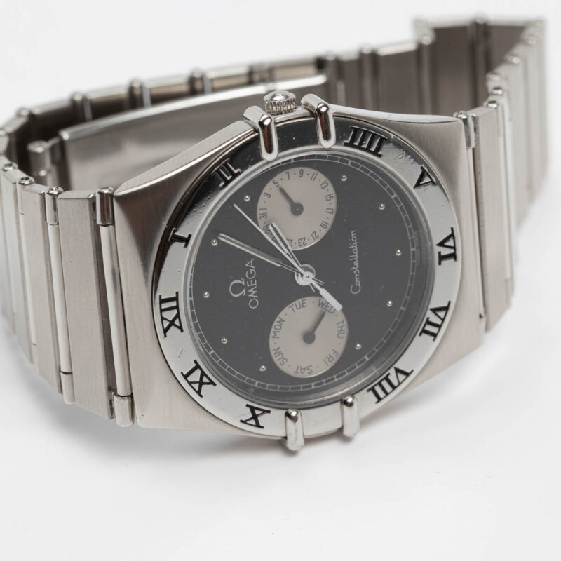 Omega Constellation Manhattan day/date Cal. 1444 Ref. 396.1070/1080. From 1991. Quartz movment. Black dial.