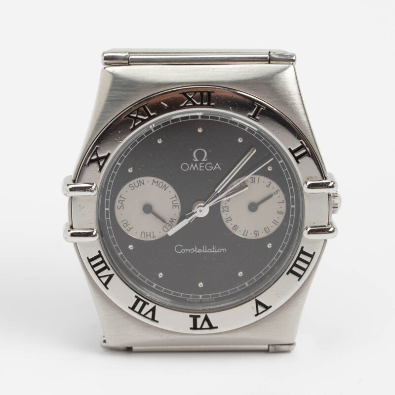 Omega Constellation Manhattan day/date Cal. 1444 Ref. 396.1070/1080. From 1991. Quartz movment. Black dial.