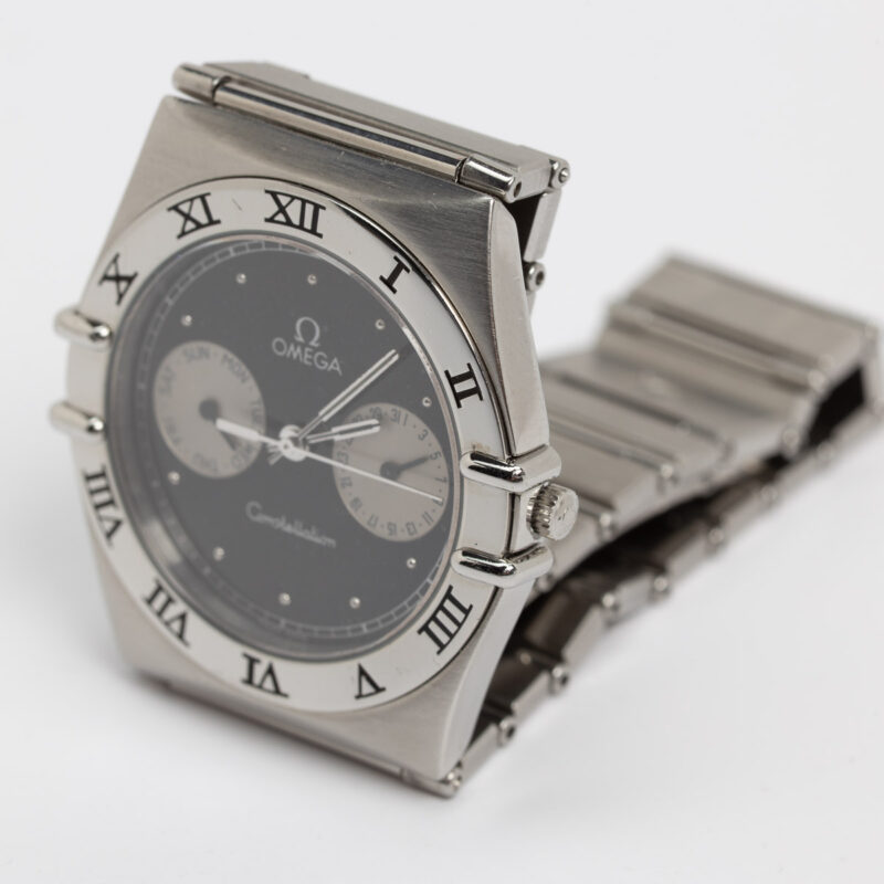 Omega Constellation Manhattan day/date Cal. 1444 Ref. 396.1070/1080. From 1991. Quartz movment. Black dial.