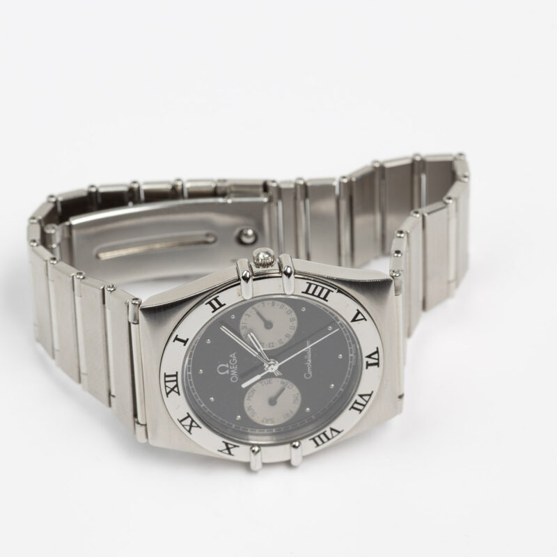 Omega Constellation Manhattan day/date Cal. 1444 Ref. 396.1070/1080. From 1991. Quartz movment. Black dial.