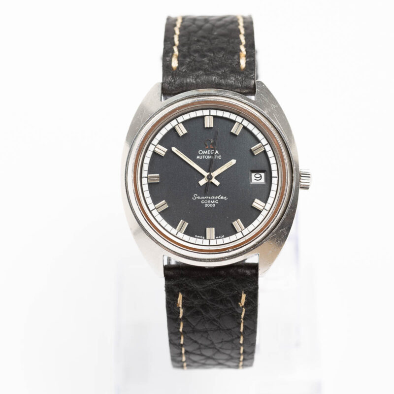 Omega Seamaster Cosmic 2000 Cal. 1012 Ref. 166.128. From 1971. Dark grey dial. Automatic Steel.