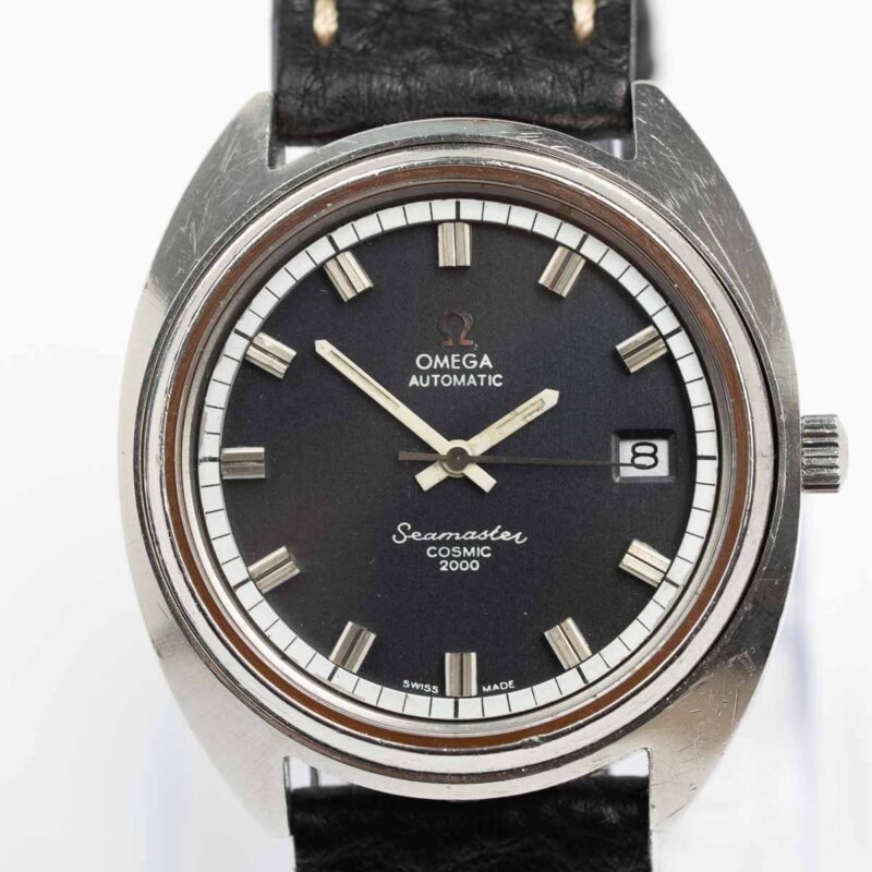 Omega Seamaster Cosmic 2000 Cal. 1012 Ref. 166.128. From 1971. Dark grey dial. Automatic Steel.