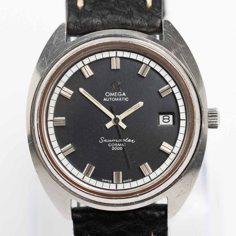 Omega Seamaster Cosmic 2000 Cal. 1012 Ref. 166.128. From 1971. Dark grey dial. Automatic Steel.